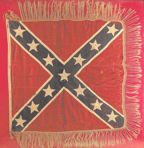 Flag; Confederate, St Andrews Cross, Western Theater, Infantry Battle 