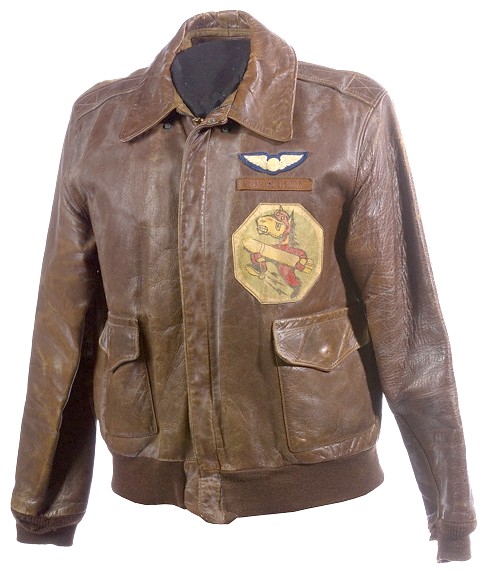 Uniform; WWII, US Army Air Corps, Flight Jacket, Leather, 61 Bomb Sq