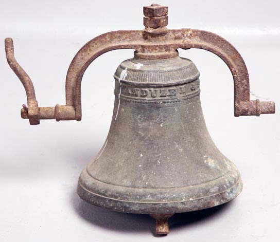 Bell; Vanduzen & Tift, Buckeye Foundry, Bronze, Cast Iron Mount, 13 Inch.