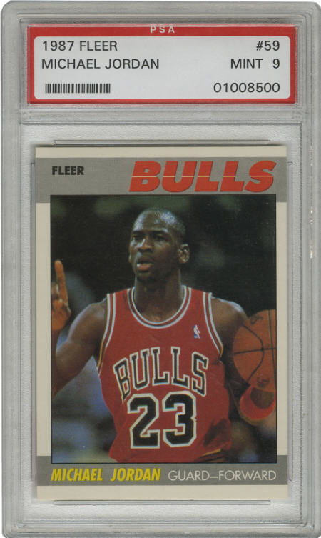 1987 88 michael jordan fleer card