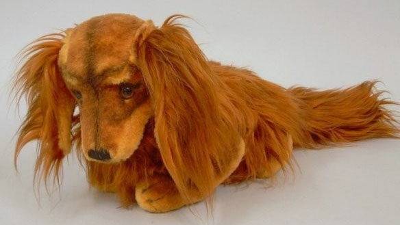 red dachshund stuffed animal