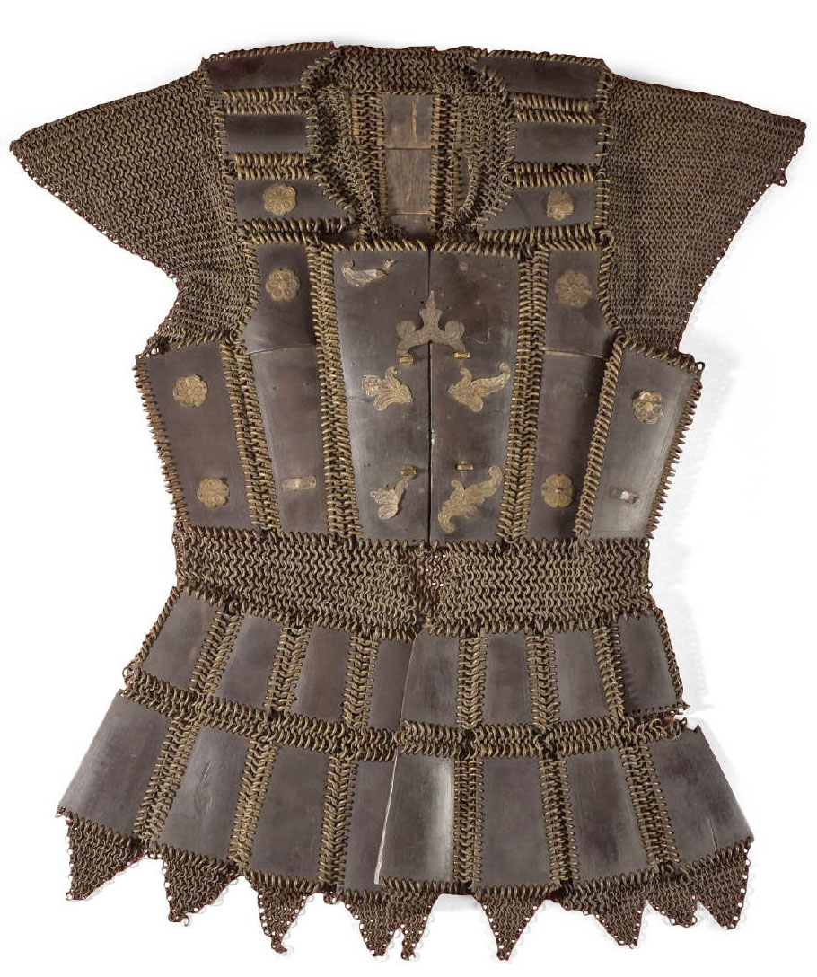 Armor; Philippines, Moro Tribe, Chain Mail Coat, Water Buffalo Horn.