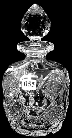 Cologne Bottle | Hoare (J) Brilliant Cut Glass Richelieu Pattern